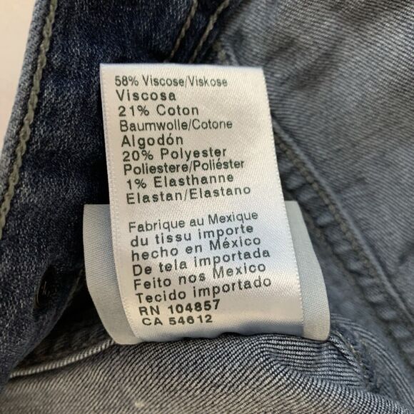 Adriano Goldschmied Robyn Jacket Women S Denim Jean Trucker Flap Pockets Slim - Picture 7 of 7
